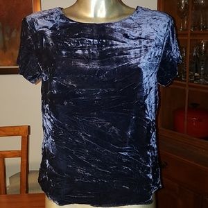 J. Crew Crushed Velvet Top